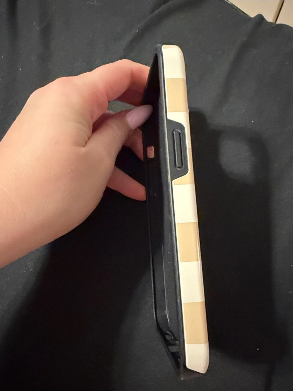 Beige Checkerboard Phone 13 Case